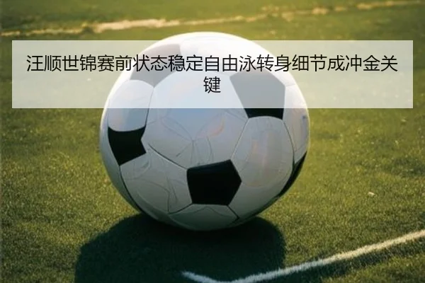 汪顺世锦赛前状态稳定自由泳转身细节成冲金关键